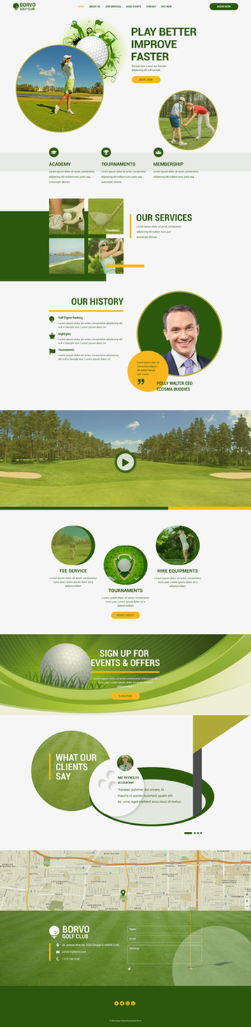The JPcreative_Landing Page Design_Golf