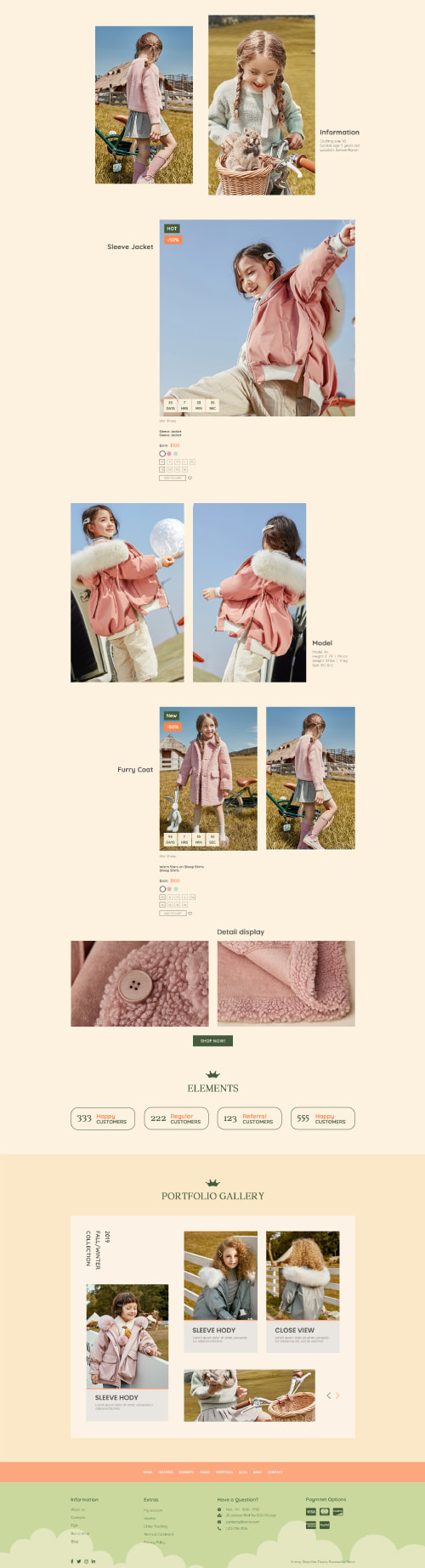 The JPcreative_Landing Page Design_Kid Clothing